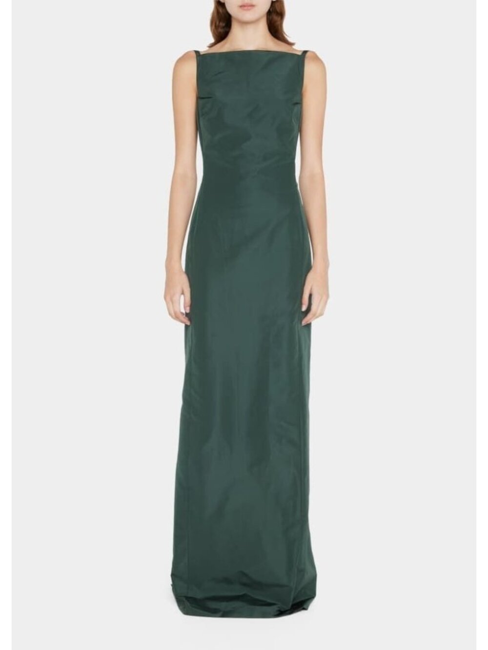 NWT Ralph Lauren Collection Krystina Faille Evening Gown in Green Column 10 - Picture 11 of 14